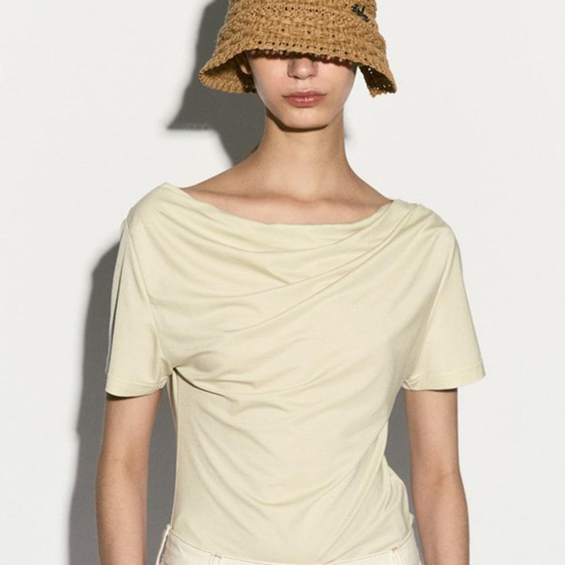 RE RHEE CROCHET BUCKET HAT SAND