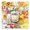 50 Pictures of 3D Food Personality Doodle Cartoon Cute Guka DIY Mobile Phone Case Suitcase Stickers Waterproof