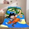 1pz Coperta in Flanella con Stampa Son Goku, Alta Qualità per Tutte le Stagioni, Decorazione per la Casa, Calore e Comfort, Perfetta per Regali di Natale