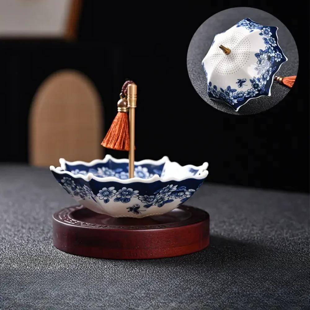 Ceramic Umbrella Tea Strainer Traditional Tea Filter Exquisite Tea Infuser Gift