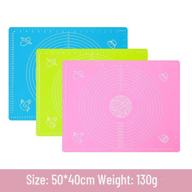 

40x50 Kneading Pad & Rolling Pin Set for Noodles, Dumplings, Bread, and Baking 130g рожевий