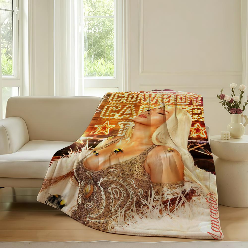 

American singer B-Beyonce Blanket For Sofa Office Bed Plane Travel Sleep Read Relax Camping Soft And Warm 30x40in