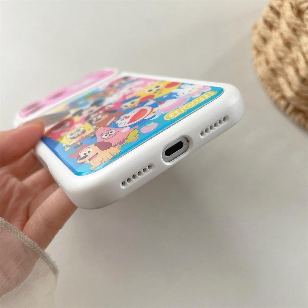 Cartoon Large Window Anti-fall Phone Case for iPhone 15/17/16 ProMax