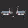 2 Pieces Quick Release Top Hinge Fixings Spare Parts, Soft Fitting for Home