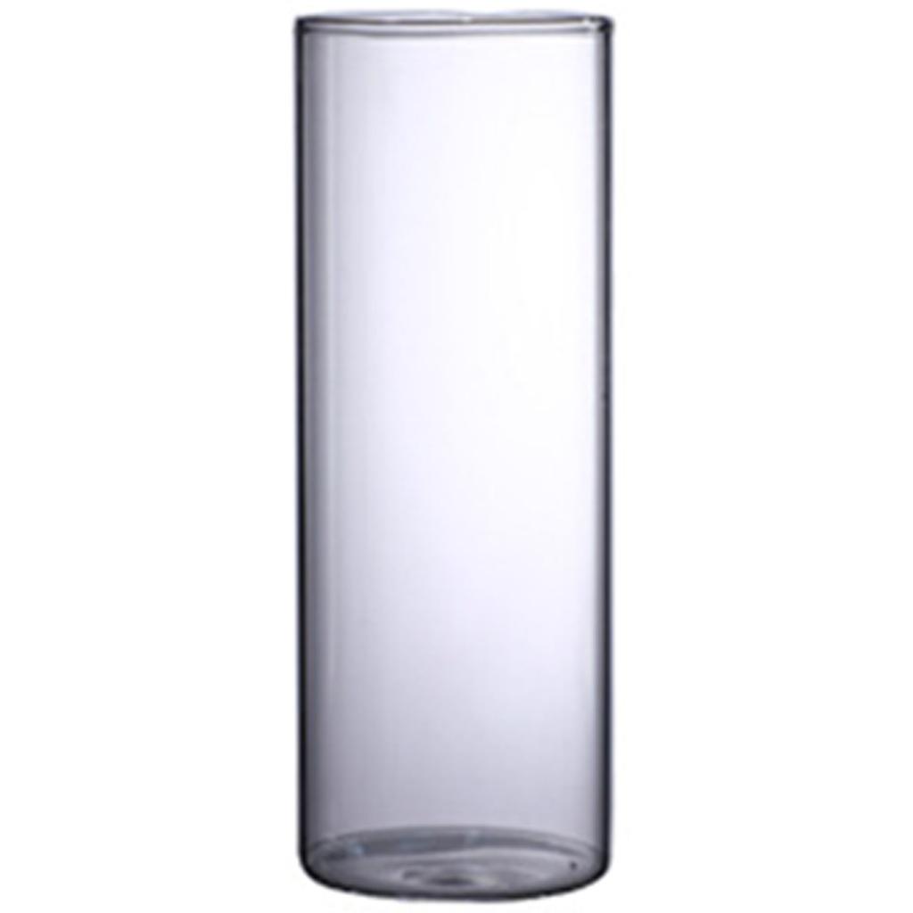 Clear Glass Flower Vase Tabletop Borosilicate Vases Floral Arrangements for Home Office Wedding Table