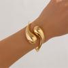 Wide Bangles Geometric Vintage Bracelet Punk Jewelry Hand Jewelry Alloy Texture Suitable for Daily and Party Wear