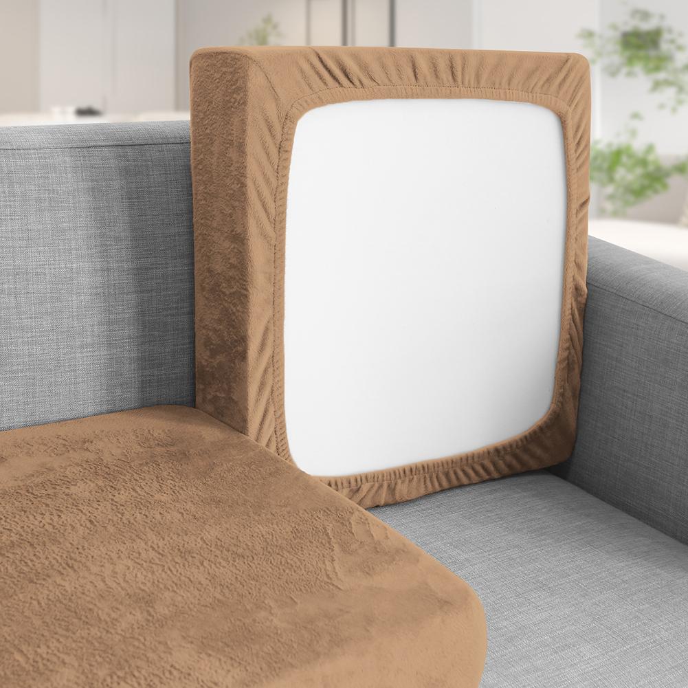 Sofa Cushion Covers Stretch Velvet Sofa Seat Cover Universal Non-Slip Elastic Couch Slipcovers Replacement Furniture Protector