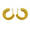 Dubai Bridal Jewelry 24K Gold Plated Earrings Exaggerated Vintage Nigerian Ladies Personalized Simple Earrings 2026