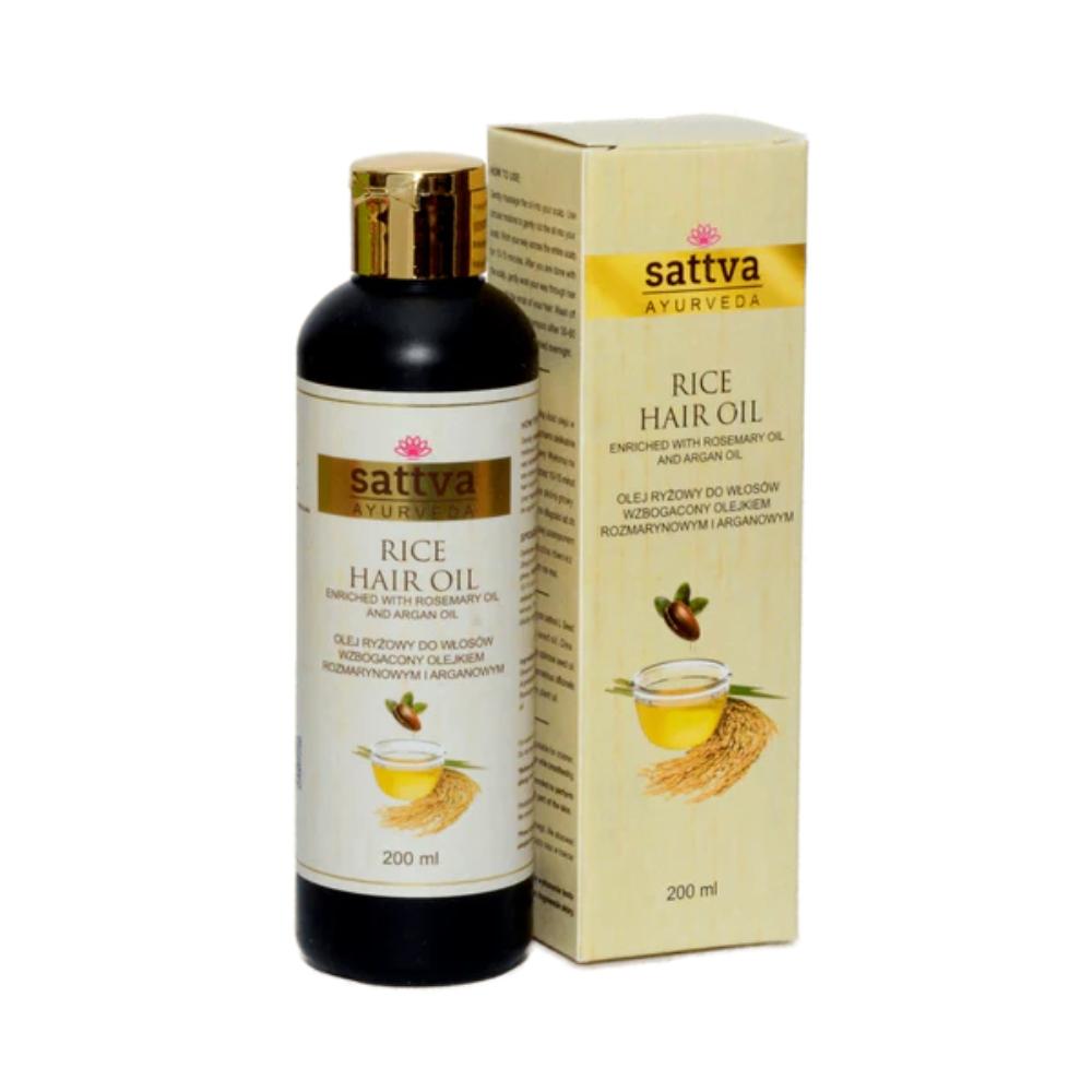 SATTVA - Rice Hair Oil, 200ml - olej ryżowy do włosów