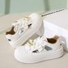 Fashion CRLAYDK Summer New 2024 Women's Hollow Out Sneakers Cute Platform Walking Breathable Shoes Casual Sports Skateboard Tennis