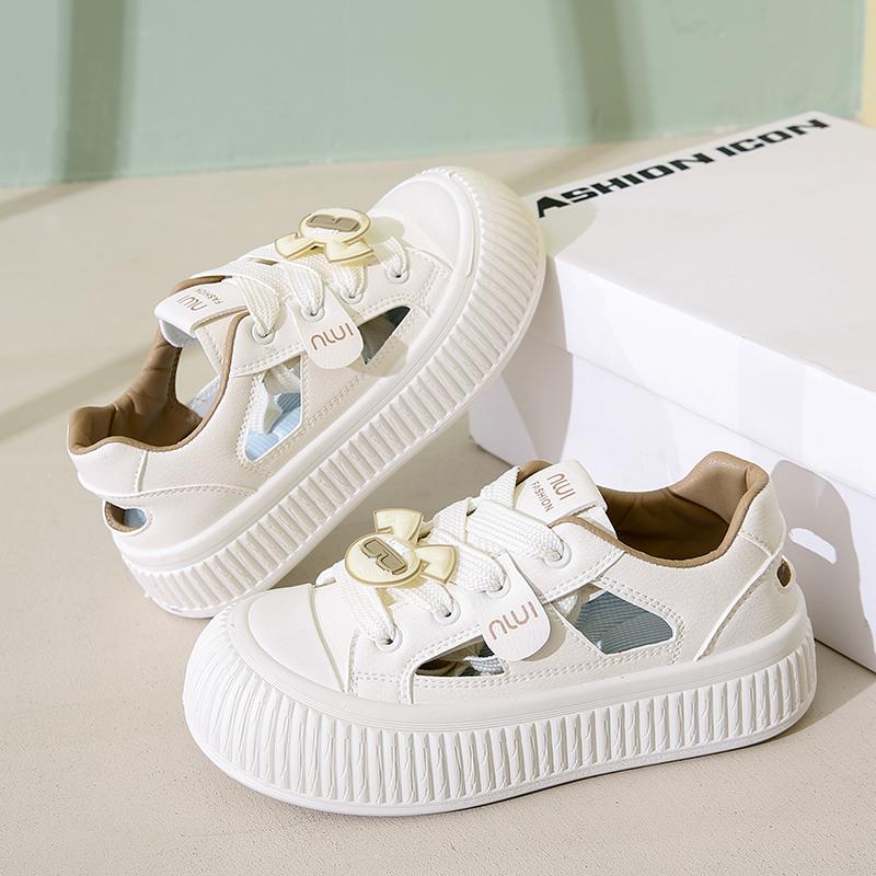 

CRLAYDK Summer New 2024 Women s Hollow Out Sneakers Cute Platform Walking Breathable Shoes Casual Sports Skateboard Tennis 35