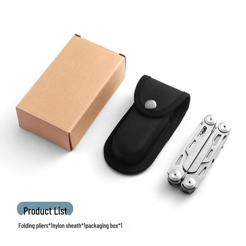 Folding Multifunctional Needle-nose Pliers & Small Knife for Outdoor Camping