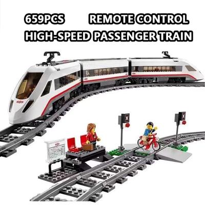 Remote Control High Speed Passenger Train Building Blocks Children Educational Toys Christmas Birthday Gift