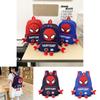 Spider Man 3d Pattern Kids Backpack With Breathable Nylon For Kindergarten And Elementary Use