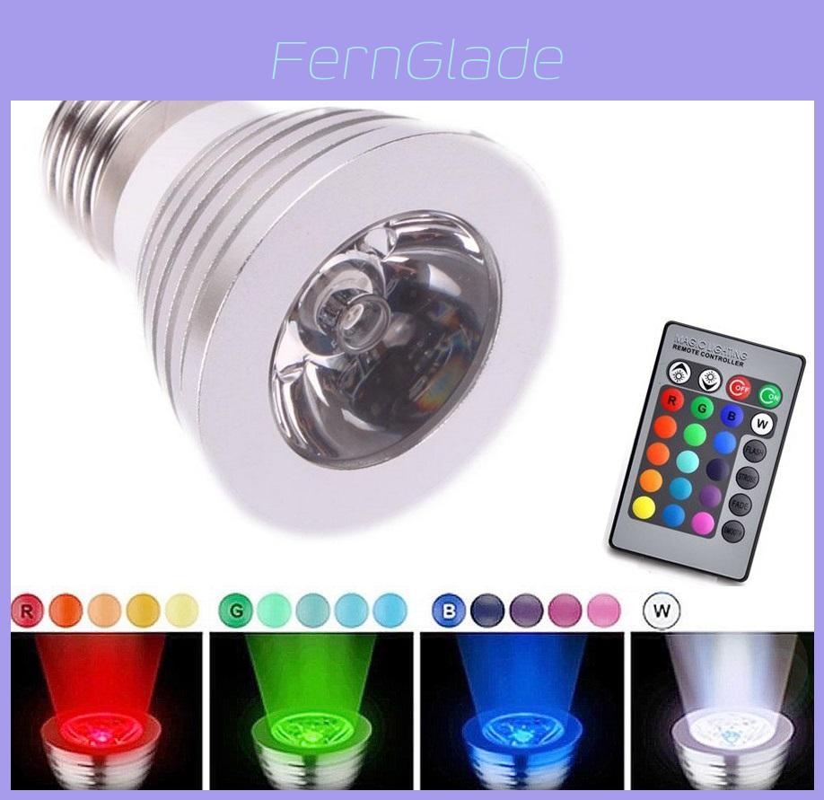 Premium Qualitäts Magic Spot Leuchtmittel Lampe Mit 16 Farben LED Kabelloser Fernbedienung Für Jeden Raum