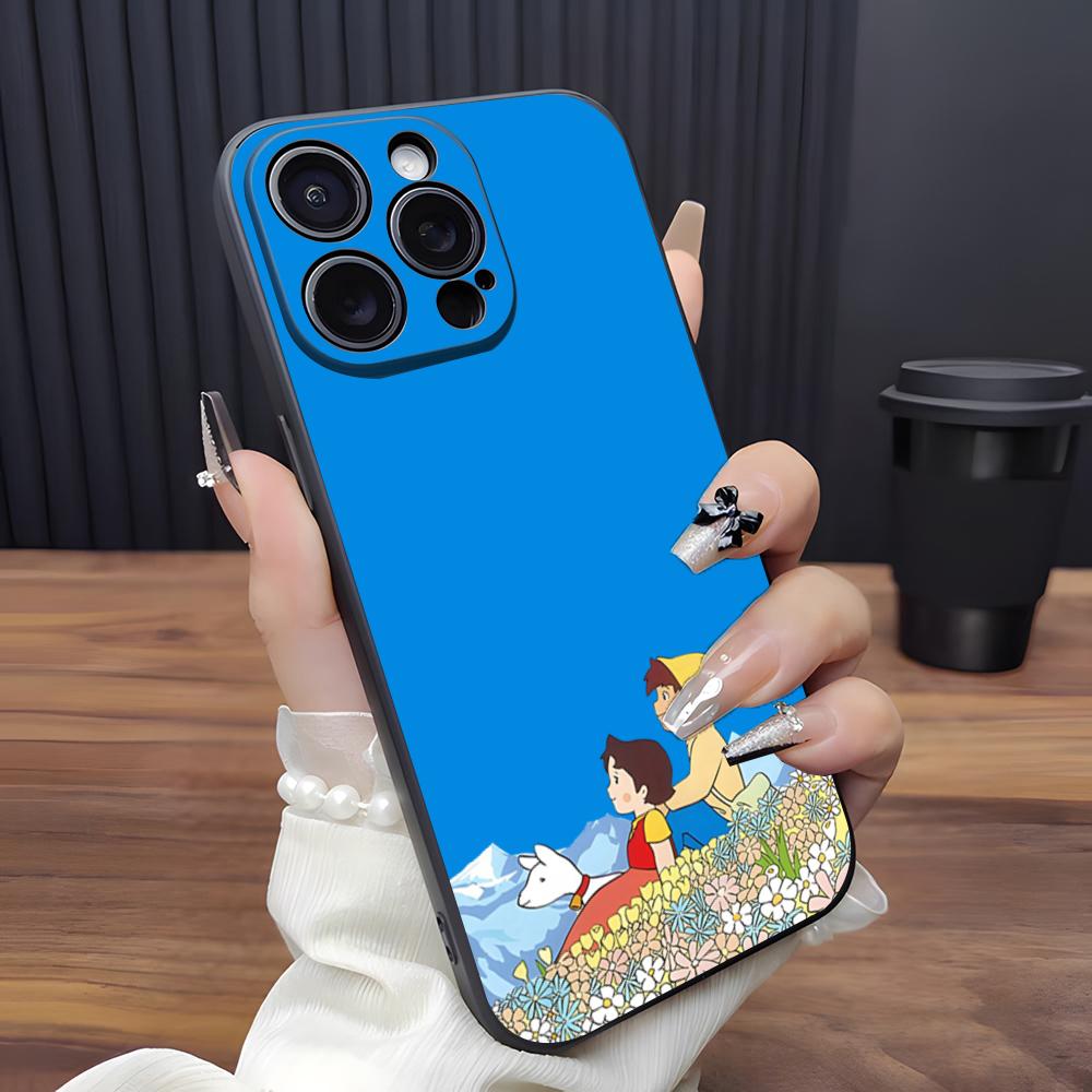 H-Heidi C-Cartoon Phone Case For IPhone 17 Pro Max 15 Pro 16 14 Plus 12 13 Mini 11 Pro Shockproof Soft Cover