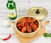 Korean Style Ramen Noodles Gold Pot Aluminum Soup Hot Pot Oxidized Coating Noodles Mike Egg Soup Cooking Golden Kitchen Cookware
