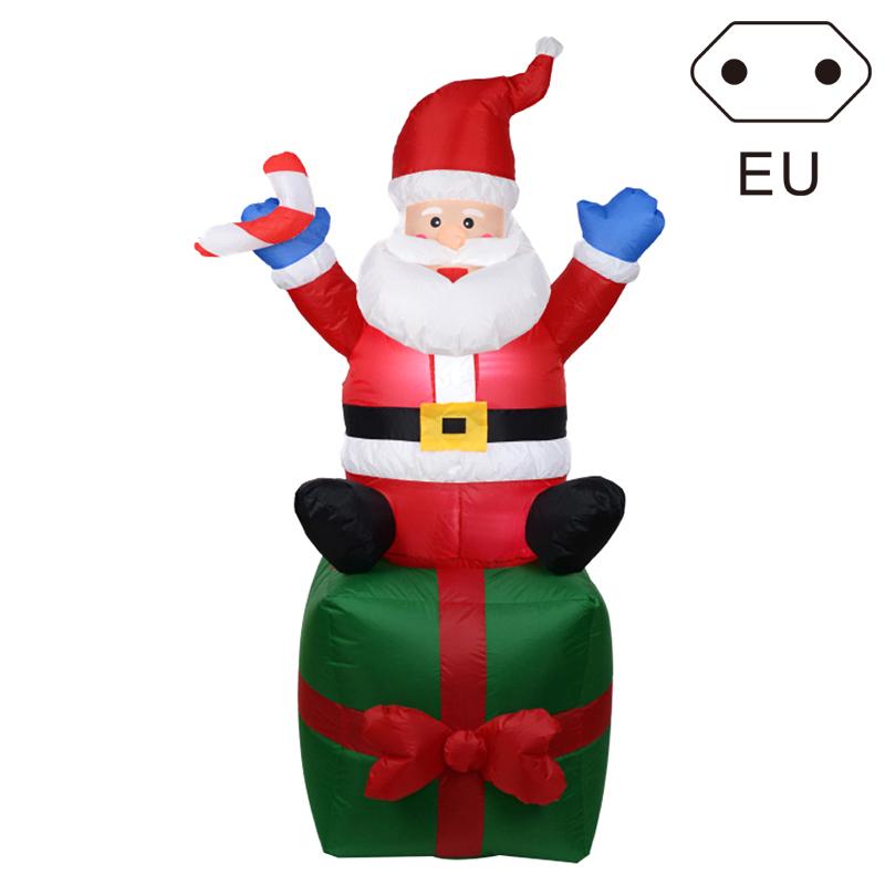 Christmas Inflatable LED Lights Santa Claus Ornament Cartoon Model Decor Home Outdoors Christmas New Year Decor