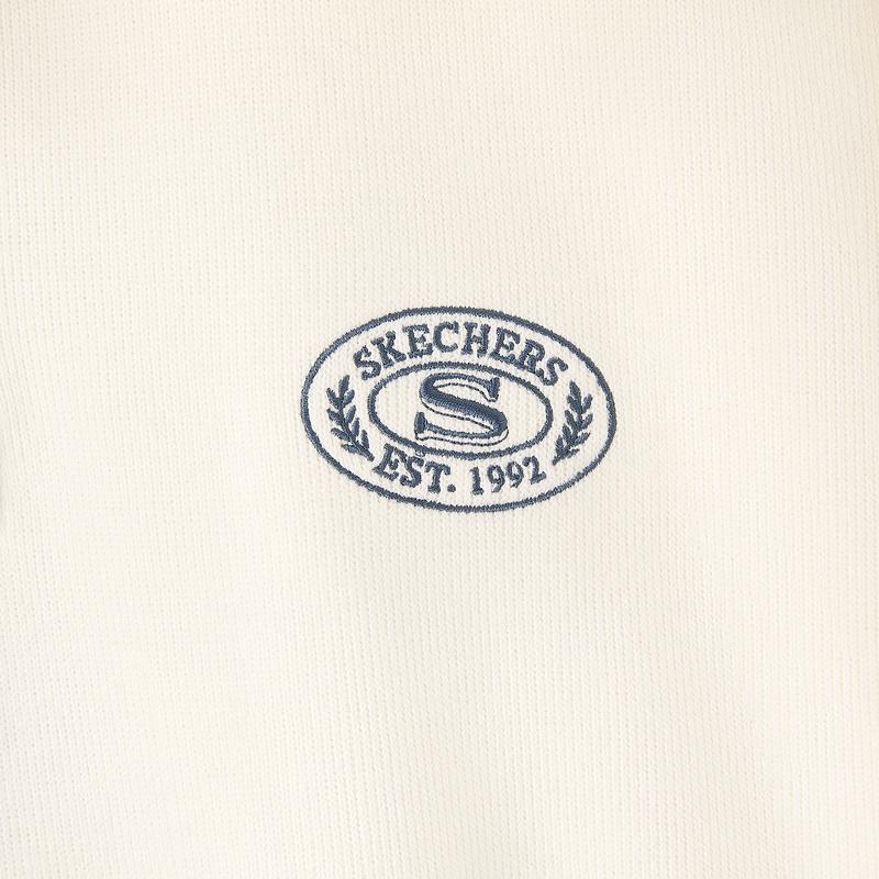 Skechers Fashion Series Solid Color Breathable Comfortable Long Sleeve Sweatshirt Women tops L425W035-01B4