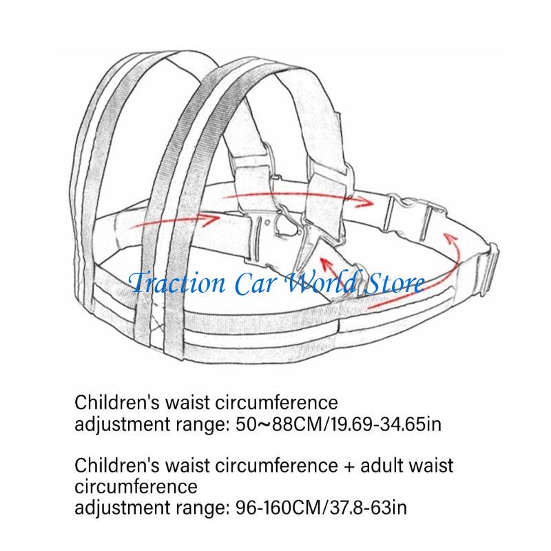 L9BC Adjustable Safety Harness Child Safe Riding Harness Polyester Hardness Child Protections Belt for Motorcycle Riding