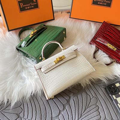Women's New Exquisite Messenger Bag, Small Bag, Crocodile Pattern Bag, High-end Mini Versatile Handbag.