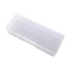 Nail Art Empty Storage Box Leakproof Transparent Rectangle Plastic Case for Nail Rhinestones Small Manicure Decorations