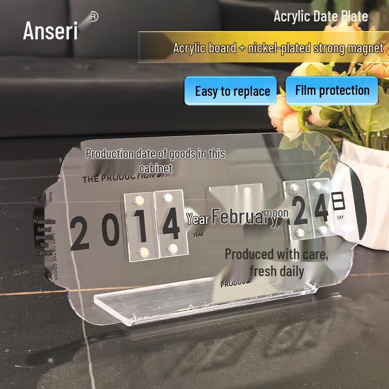 Ansaury Acrylic Magnetic Date Display Sign
