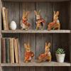 Miniature Rabbit Figurines Easters Bunnies Rabbit Miniature Fairys Garden Decors Cake Toppers Decors Landscape Ornament
