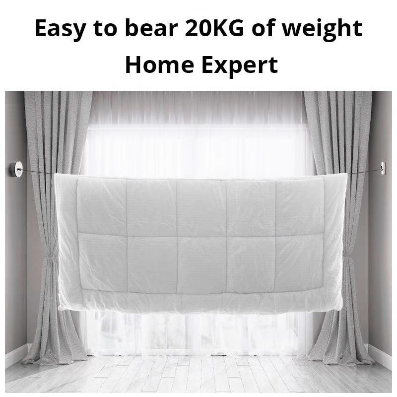 Wall-mounted Clothes Line Windproof 2.8m Adjustable Strength Nylon Durable Non-slip Drying Rack Rope Laundry