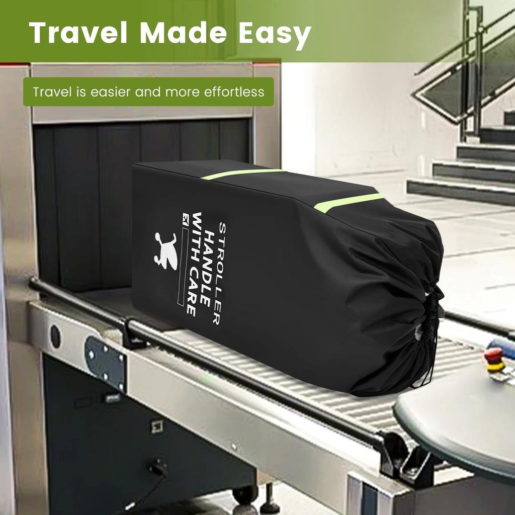 Baby Stroller Universal Dust Bag Large Capacity Gate Check Stroller Bag with Hand Straps Oxford Cloth Stroller Bag for Airplane