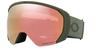 Oakley Flight Path L Matte Forged Rose Gold Iridium One Size Fits All Goggles, Iron/Prizm Lens,