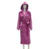 Couples' Casual Flannel Hooded Bathrobe Pajamas