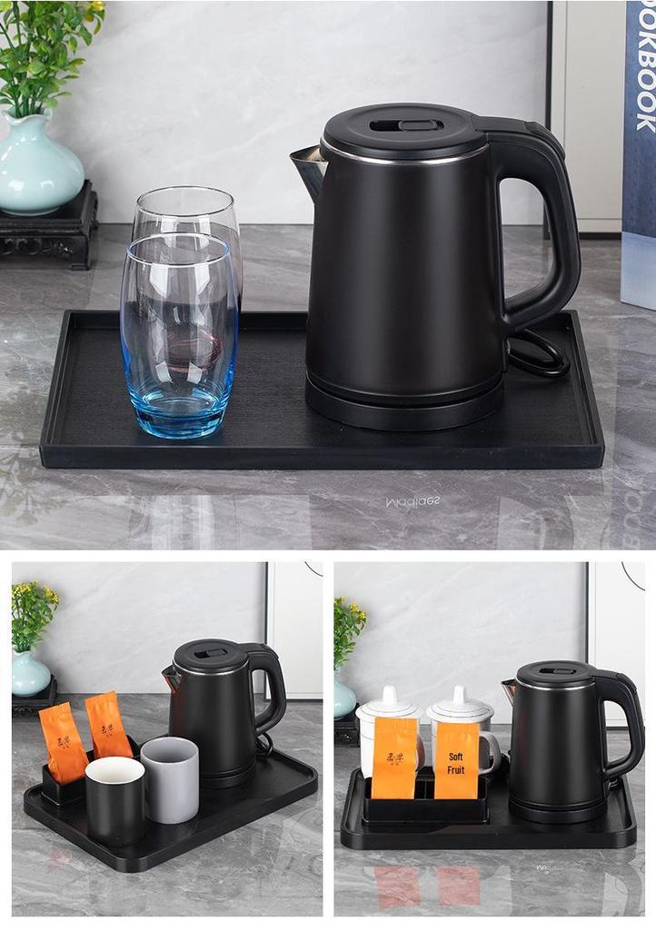 Compact 304 Stainless Steel Electric Kettle for Hotel Rooms & B&Bs