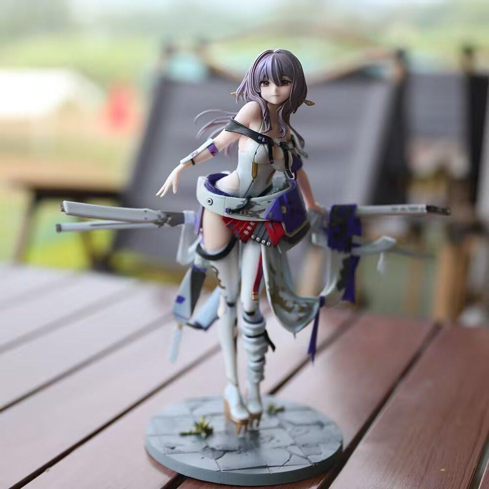 Anime Nikki 25cm Red Lotus Victory Goddess Anime Gk Model Handmade Trendy Play Statue Periphery Collection Ornament Toy Gift