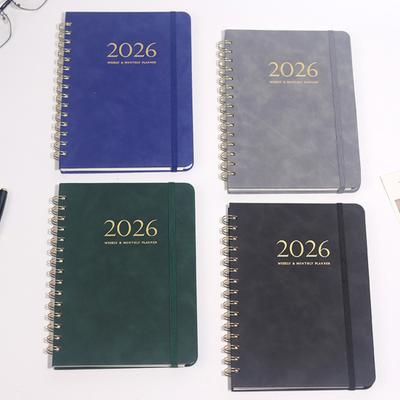 2026 Weekly Monthly Planner Portable A5 Size Agenda Notepad Stylish Design Schedule Book School Supplies