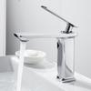 White Brass Basin Faucet Bathroom Sink Faucets Hot Cold Water Mixer Crane Deck Mounted Single Handle Hole Bath Kitchen Taps