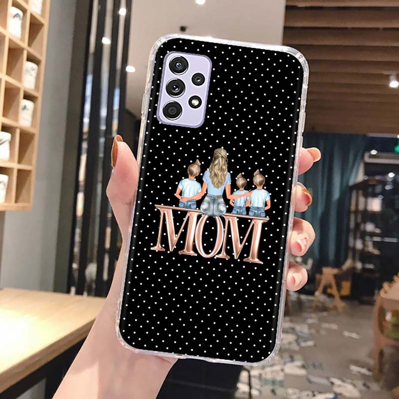 

Baby Mom Boy Girls Phone Case Cover For Samsung Galaxy A13 A14 A15 A16 A17 A53 A54 A55 A56 A33 A34 A35 A36 A23 A24 A25 A26 A05S Samsung A14