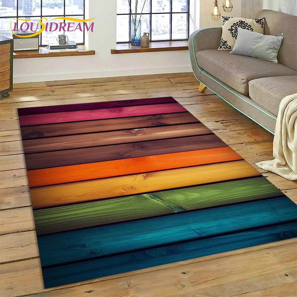 

Красочный древесно-зернистый ковер по индивидуальному заказу для спальни, гостиной, домашнего дивана, украшения, детская игра, большой декор, напольный коврик 40x60cm( 15x23in )