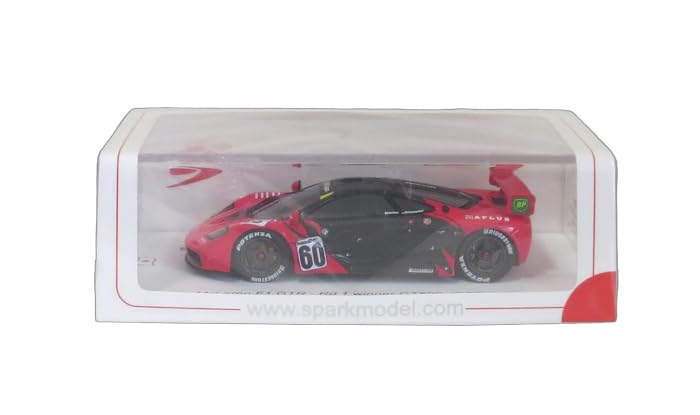 Spark LARK McLaren F1 GTR 1996 JGTC GT500 Победитель Naoki Schumacher Готовая модель с логотипами спонсоров Назначение Литье под давлением 1/43 Раунд 1 #60 Хаттори/Р. (Генеральная