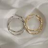 Korean Style Twisted Circle Earrings: European and American Niche Design, Cold Style Accessories