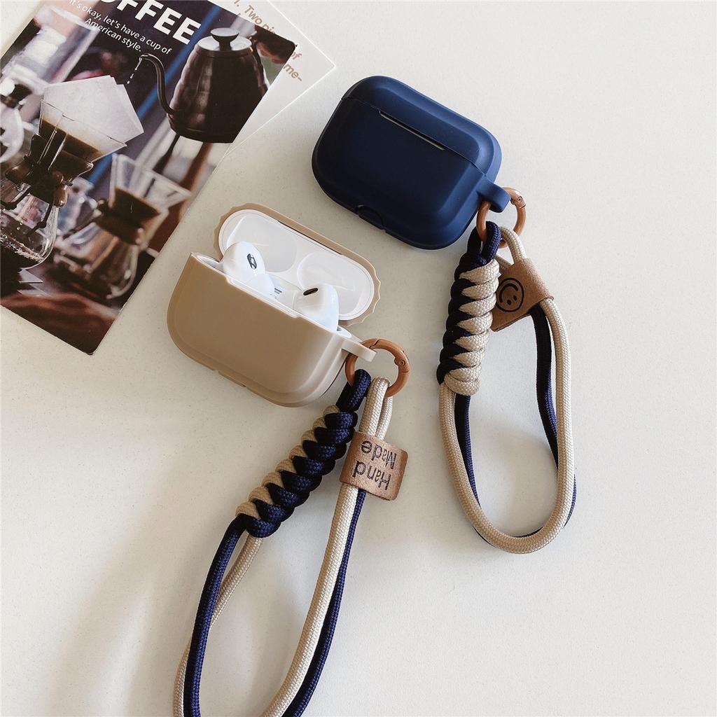 1st Generation Smiley Face Hand Rope for Apple AirPods 1 Generation Bluetooth Headset Protective Case Pro1 Headset Case 1 Simple