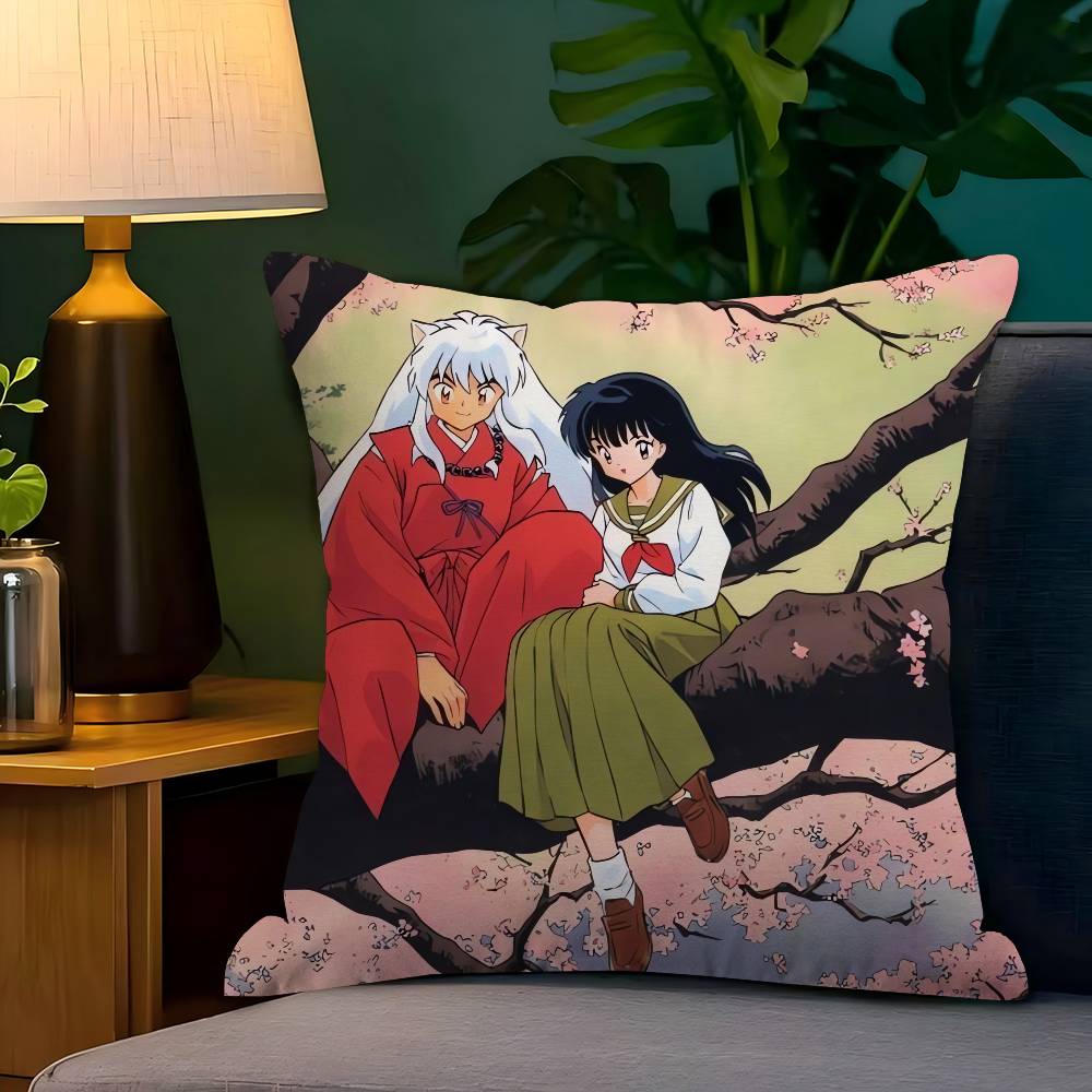 Japanese Anime Inuyasha Pillowcase Toon Gift Cushion Cover Bedroom Home Sofa Chair Seat Decor Pillow Case
