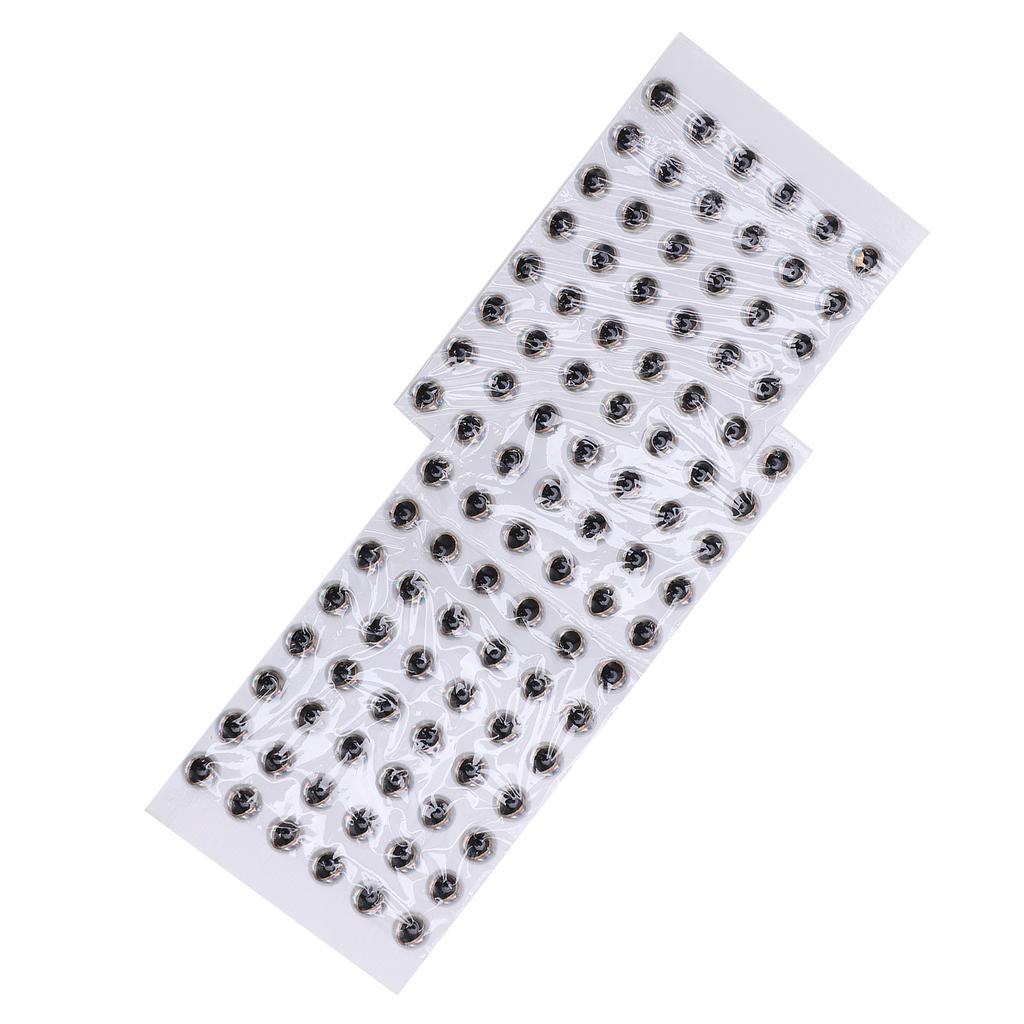 100Pcs Fish Eyes 4mm   3D Round Soft   Lightweight Delicate Fishing Lure Eyes