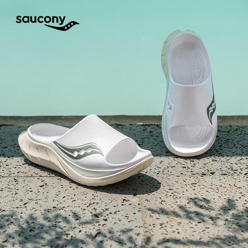 Saucony Bestselling Relaxing Sports Silent Non-Slip Odor-Resistant Anti-Chafe Quick-Dry Antibacterial Massage Slide Sandals Unisex Sandals S28903-4