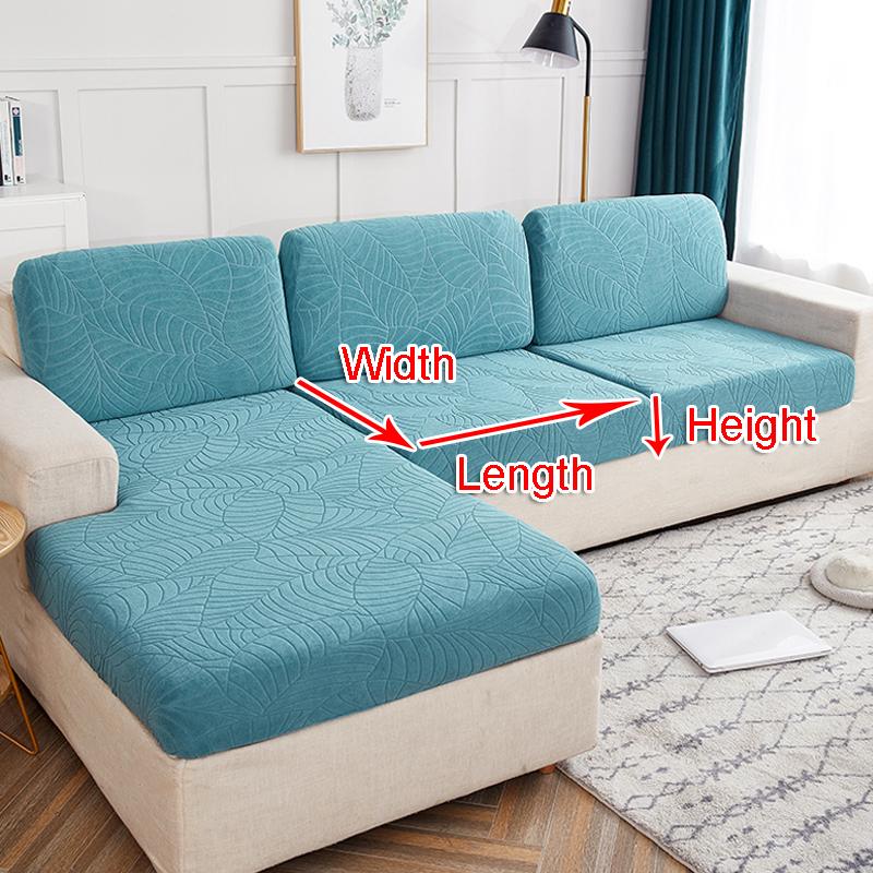 Sofa Seat Cushion Cover Elastic Thick Jacquard Sofa Seat Cover Sofa Cushion Cover L Shaped Sofa Cover
