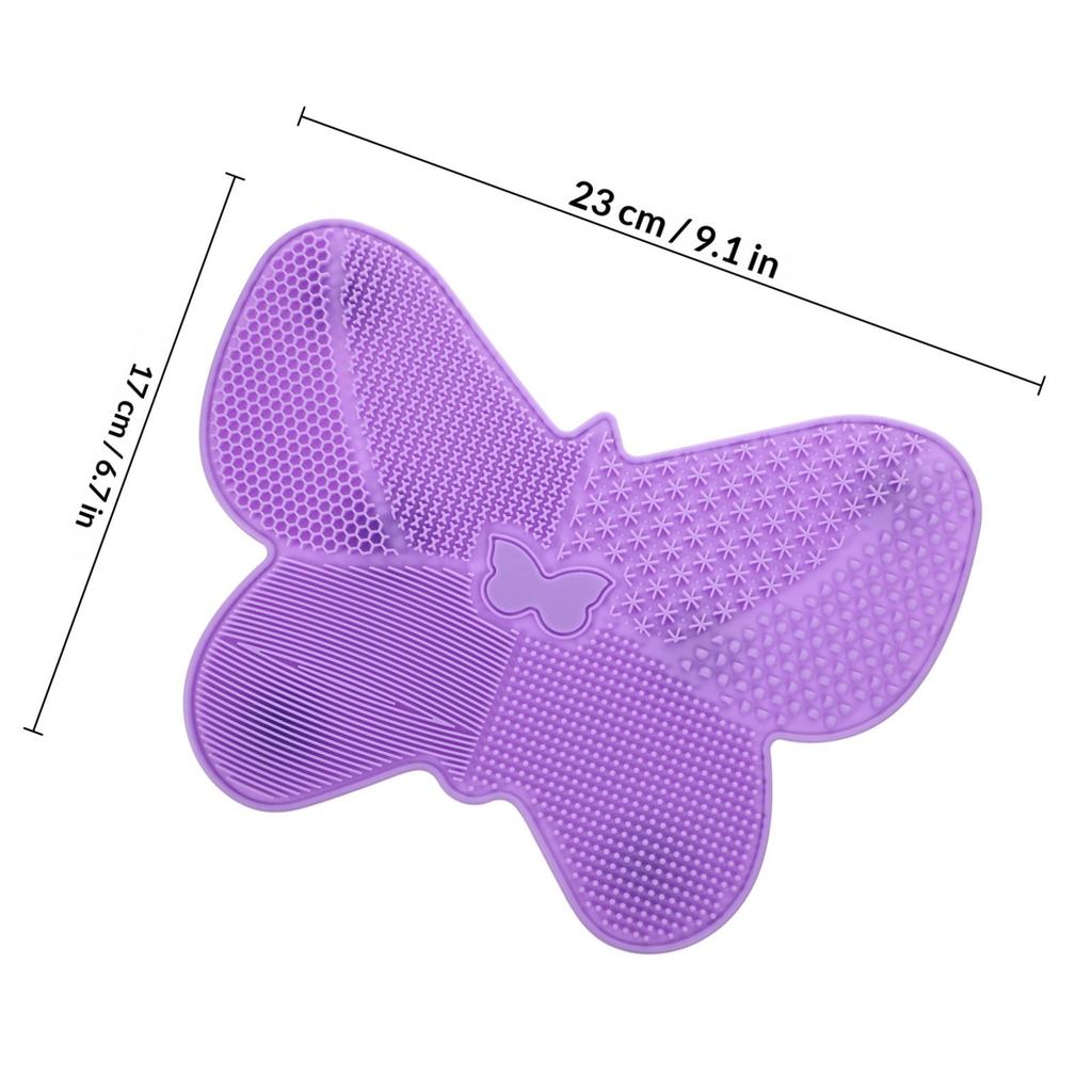 1Pcs Butterflies Brush Cleaning Pad Silicone Makeup Cleaner Easy Use Makeup Brush Cleaning Instrument for Home