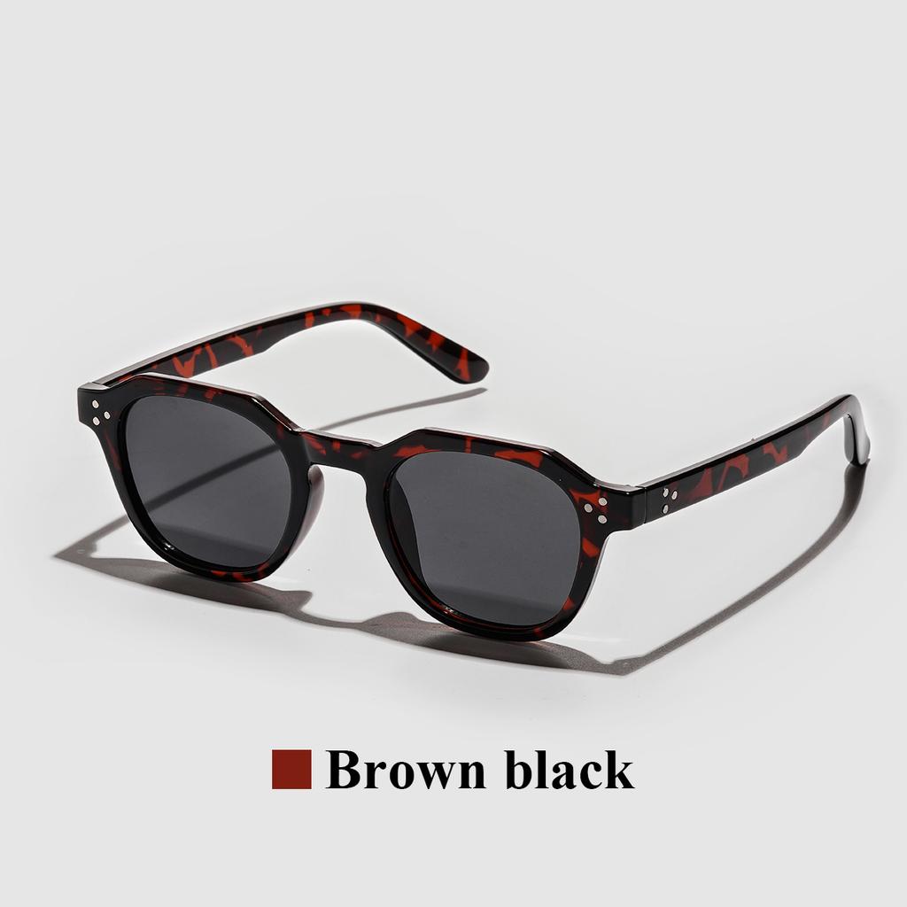Ruiao Luxury round light Sunglasses Designer Sun Shades Brand Retro Eyewear Gift for Women Men