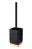Camino Toilet Brush Square Black For Bathroom Universal With Pattern 1 Pc