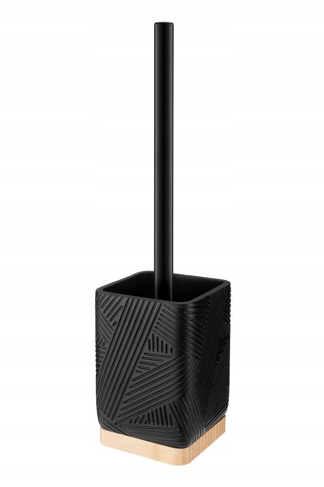 Camino Toilet Brush Square Black For Bathroom Universal With Pattern 1 Pc