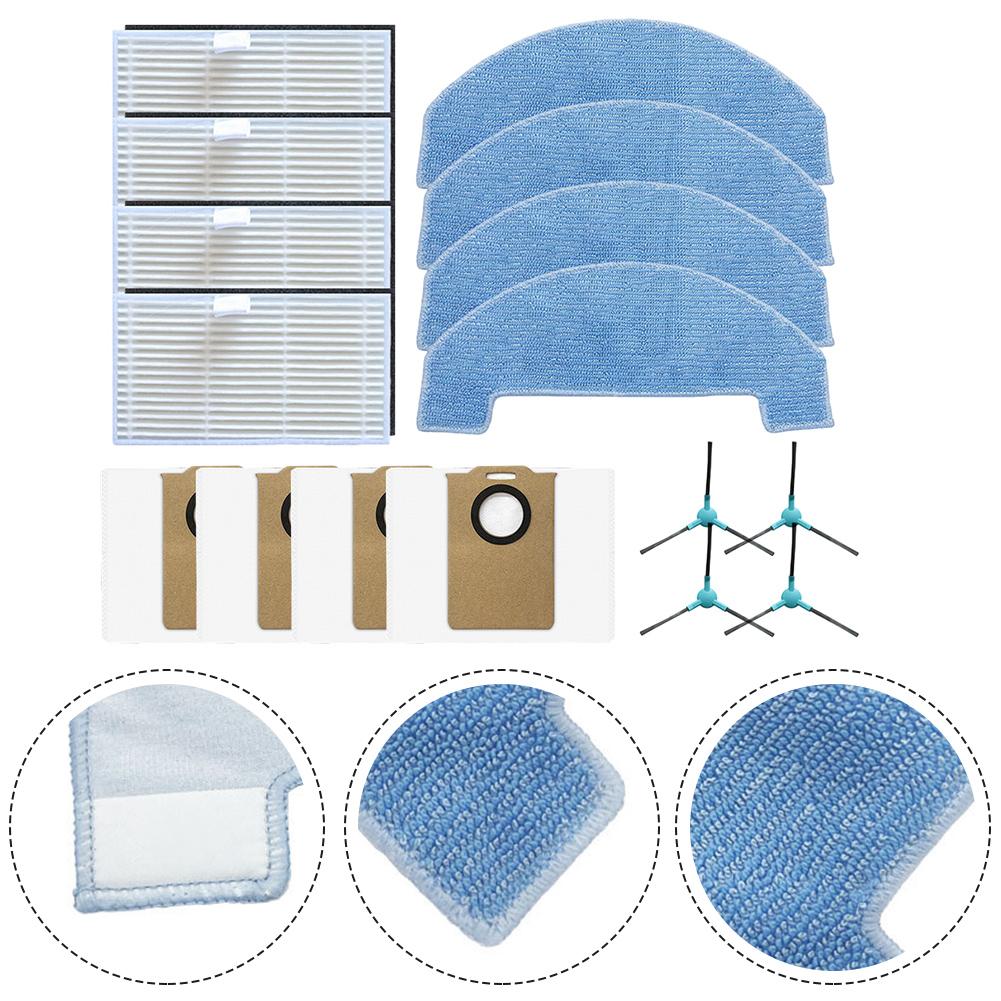 Dust Bag Set Filter Mop Cloth Robot Vacuum Kit Easy Maintenance